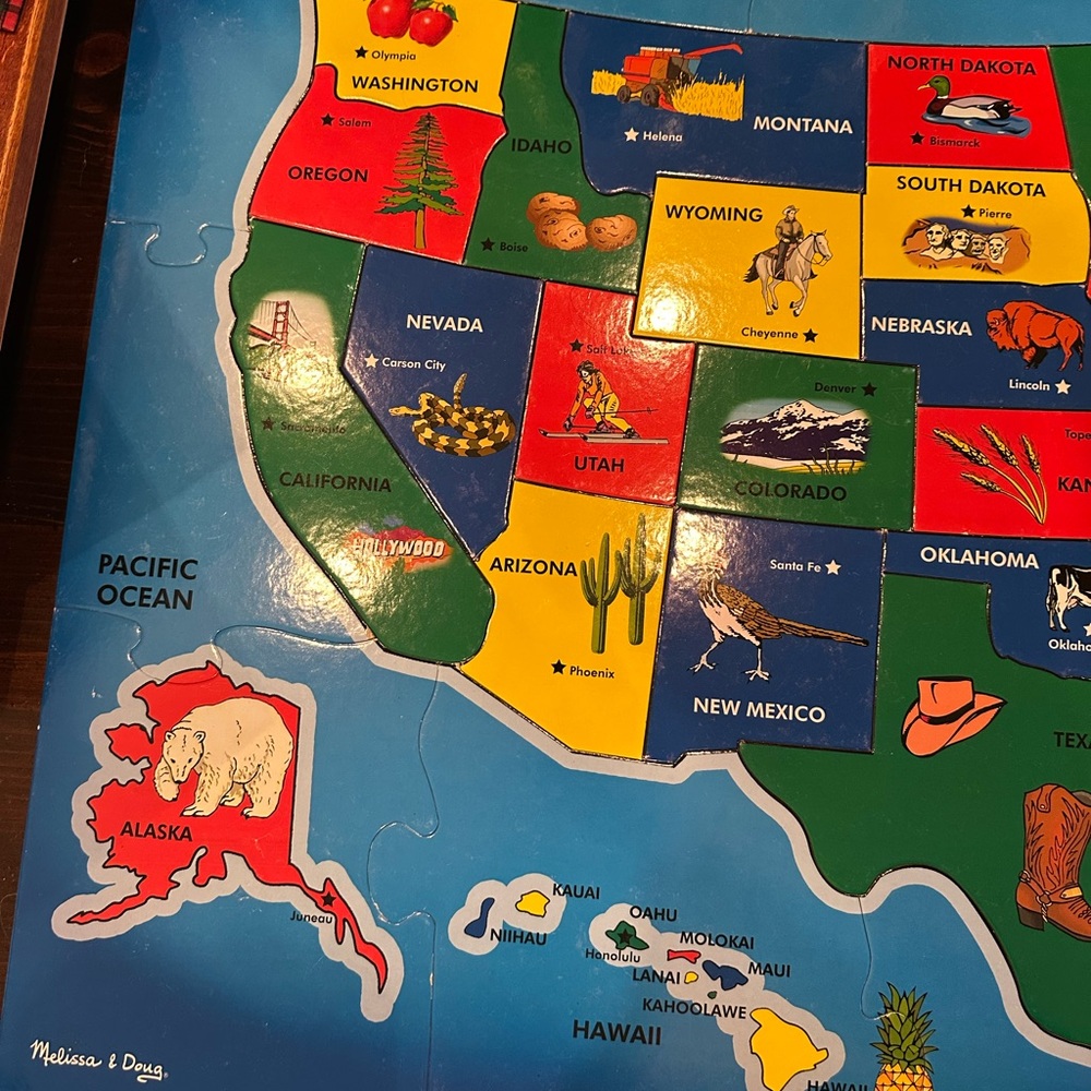 Melissa & Doug U.S.A. Extra Large Floor Puzzle - Picture 6 of 6